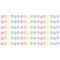 Pastel Pop Stars Die-Cut Border Trim, 35 Feet Per Pack, 6 Packs
